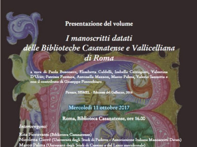 Manoscritti datati Casanatense e Vallicelliana