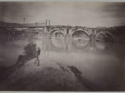 Roma, Ponte Emilio (Ponte Rotto), ca 1880