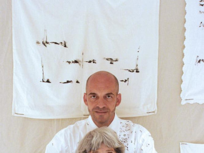 Maria Lai e Antonio Marras [foto Â© Daniela Zedda].