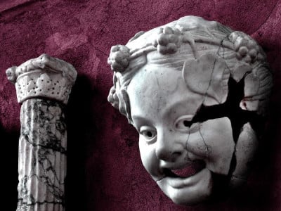 Maschera teatrale Parma romana: Maschera teatrale del Teatro romano di Arma