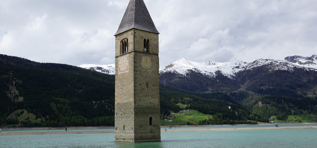 Il campanile sommerso del Lago di Resia