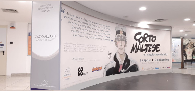 Mostre, a Capodichino lo straordinario viaggio di Corto Maltese