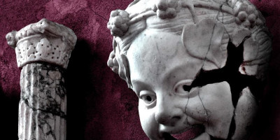 Maschera teatrale Parma romana: Maschera teatrale del Teatro romano di Arma