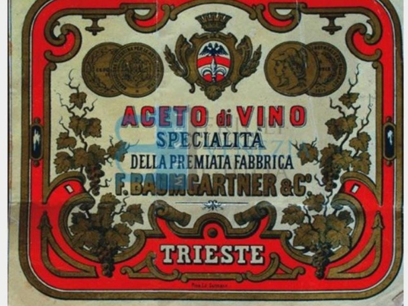 Etichetta Baumgartner & C. (fabbricanti aceto