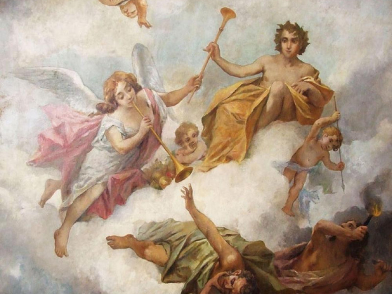 affresco del Palazzo Brambilla Morpurgo affresco del Palazzo Brambilla Morpurgo