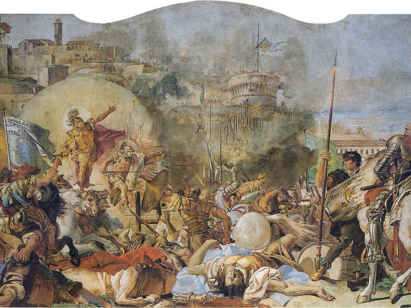 Giandomenico Tiepolo, L'Intervento dei santi patroni in difesa di Brescia assediata da Nicolò Piccinino