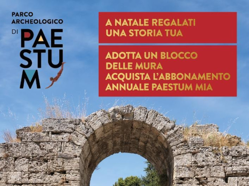 Regala un anno a Paestum! Regala un anno a Paestum!