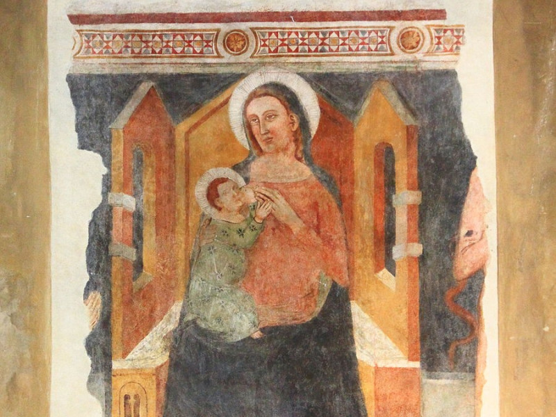 Affresco della Madonna del Latte Affresco della Madonna del Latte