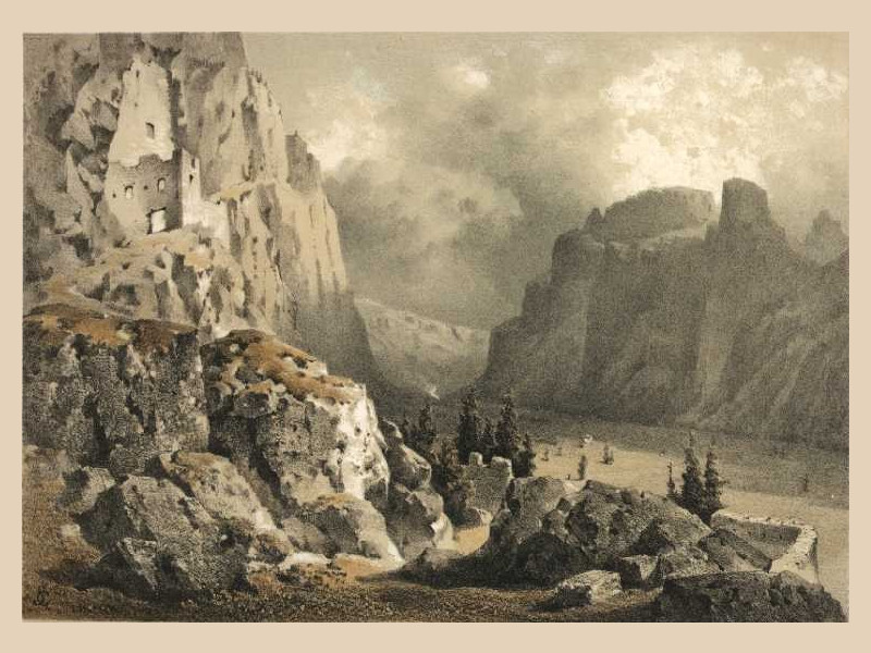 Antica raffigurazione del castello (1850)