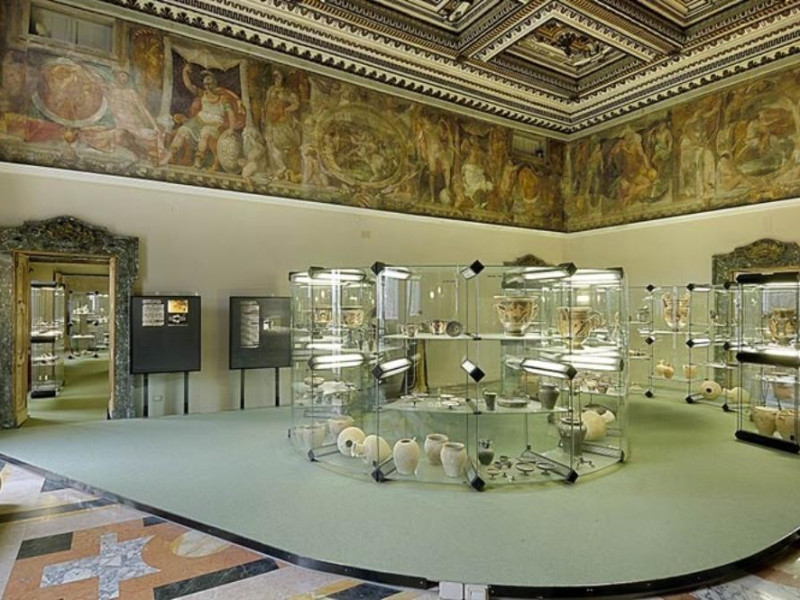 Sala espositiva, particolare