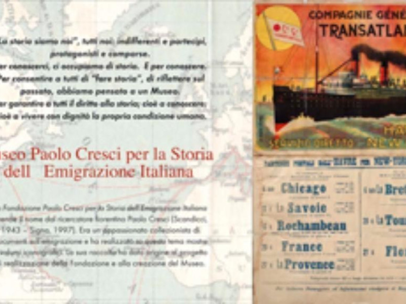 Lucca, MUSEO PAOLO CRESCI PER LA STORIA DELL'EMIGRAZIONE ITALIANA Lucca, MUSEO PAOLO CRESCI PER LA STORIA DELL'EMIGRAZIONE ITALIANA