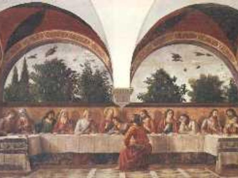 Firenze, CENACOLO DI OGNISSANTI DI DOMENICO GHIRLANDAIO Firenze, CENACOLO DI OGNISSANTI DI DOMENICO GHIRLANDAIO