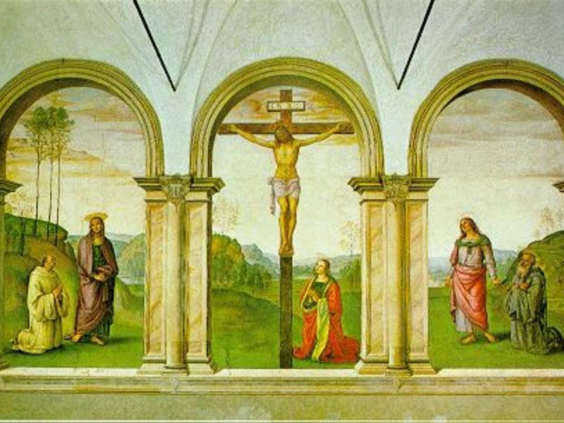 Firenze, CENACOLO DEL PERUGINO NELLA CHIESA DI SANTA MARIA MADDALENA DEI PAZZI Firenze, CENACOLO DEL PERUGINO NELLA CHIESA DI SANTA MARIA MADDALENA DEI PAZZI