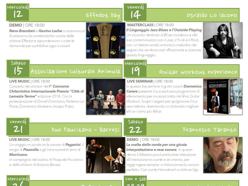 La festa della chitarra 2018 La festa della chitarra 2018