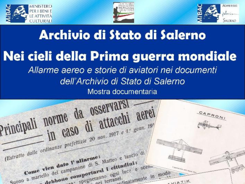 Locandina della Mostra "Nei cieli della Prima guerra mondiale" Locandina della Mostra "Nei cieli della Prima guerra mondiale"