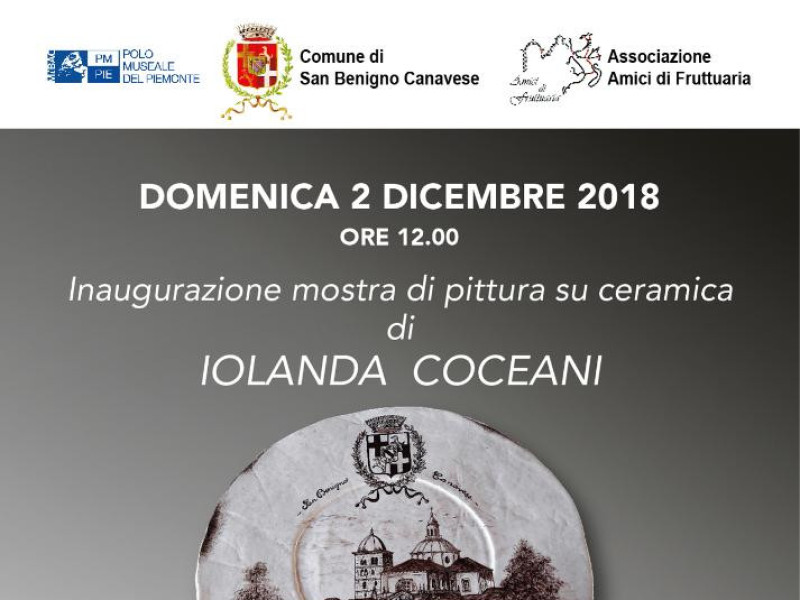 Abbazia di Fruttuaria, mostra pittura su ceramica Abbazia di Fruttuaria, mostra pittura su ceramica