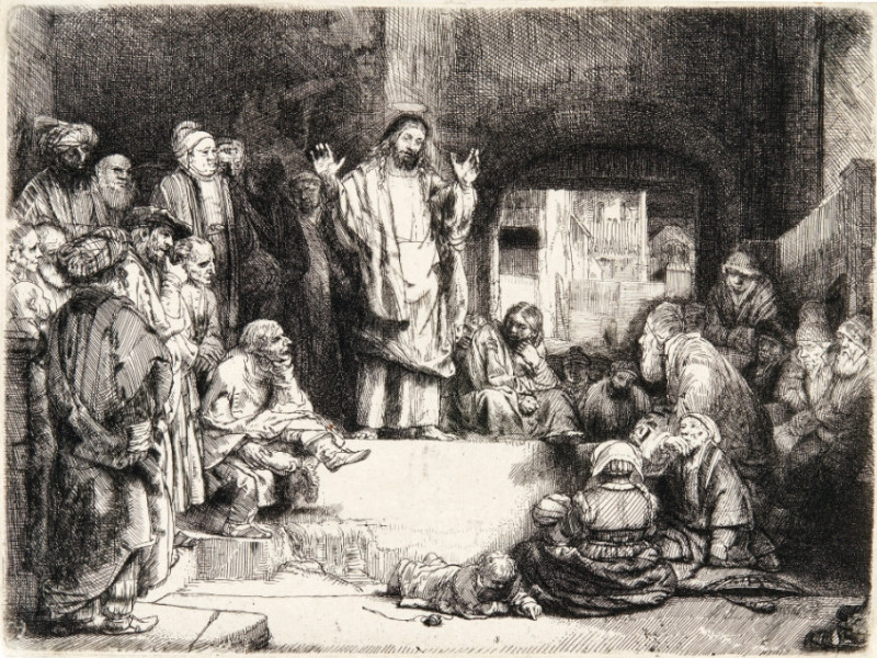 Gesù predica al popolo - Mostra Rembrandt Cosenza Gesù predica al popolo - Mostra Rembrandt Cosenza