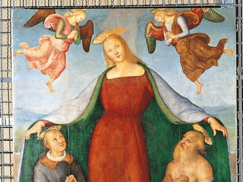 Pietro Vannucci detto il Perugino, Madonna de Castignani, Sante; jpg; 605 pixels; 768 pixels Pietro Vannucci detto il Perugino, Madonna de Castignani, Sante; jpg; 605 pixels; 768 pixels
