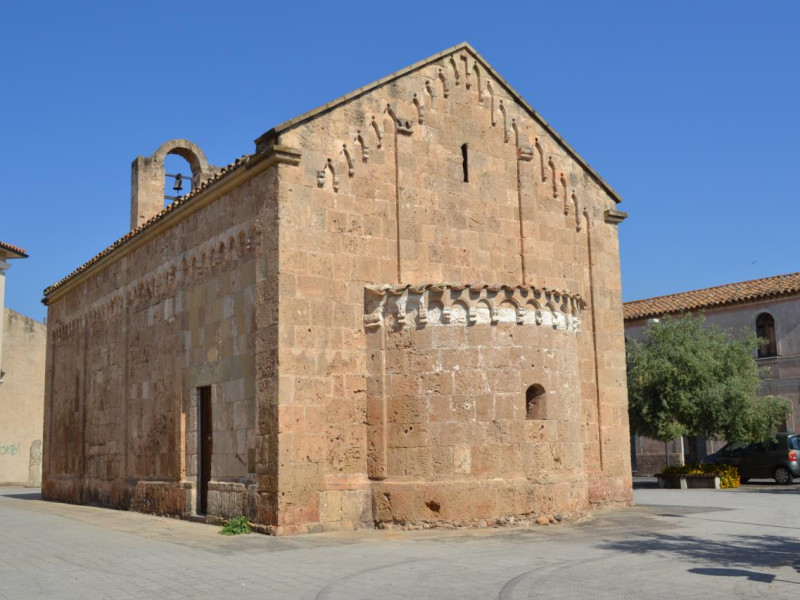 Villa San Pietro Chiesa romanica di San Pietro, abside Villa San Pietro Chiesa romanica di San Pietro, abside