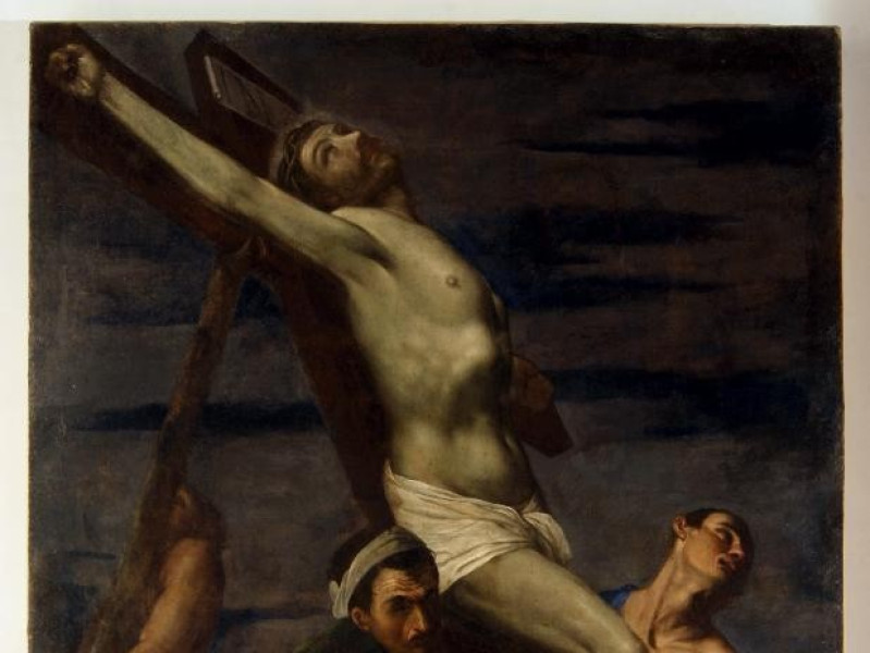 Bernardino Gagliardi, Innalzamento della croc Bellu, Sandro; jpg; 2491 pixels; 4026 pixels