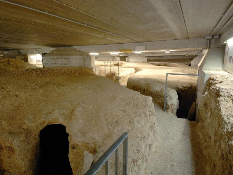 Scavi. Necropoli etrusca di Strozzacapponi.  Fedeli, Marcello; jpg; 2126 pixels; 1417 pixels