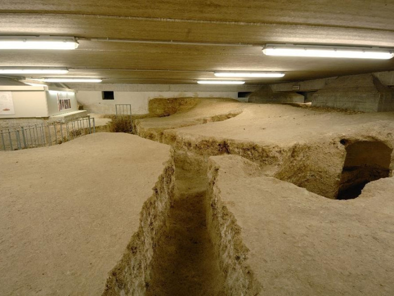 Scavi. Necropoli etrusca di Strozzacapponi.  Fedeli, Marcello; jpg; 2126 pixels; 1417 pixels