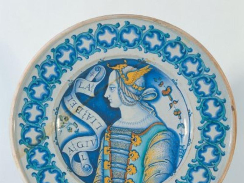 Fabbrica derutese, Piatto da pompa, prima met Bellu, Sandro/ Castignani, Sante; jpg; 400 pixels; 402 pixels Fabbrica derutese, Piatto da pompa, prima met Bellu, Sandro/ Castignani, Sante; jpg; 400 pixels; 402 pixels