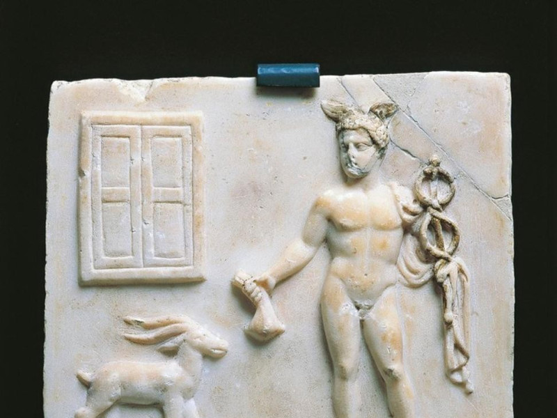 Bassorilievo raffigurante Ermes con ariete, I Giorgetti, Alessio/ Castignani, Sante; jpg; 746 pixels; 768 pixels