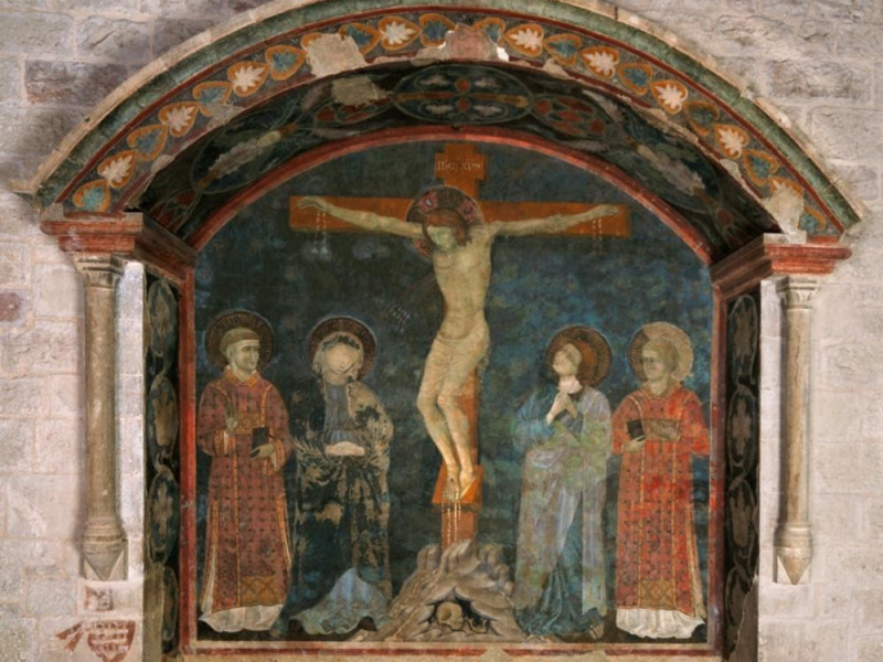 Maestro della Croce di Gubbio, Crocifissione  Bellu, Sandro; jpg; 831 pixels; 692 pixels