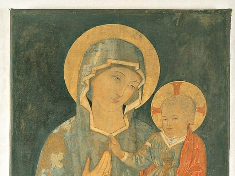 Bottega di Melozzo da Forlì, Madonna con il B Giorgetti, Alessio; jpg; 581 pixels; 768 pixels