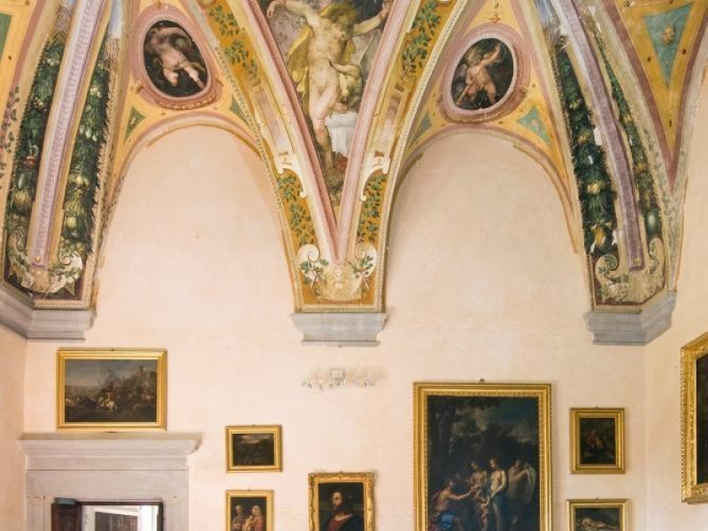 Castello Bufalini. Interno. Sala di Prometeo Parco Tecnologico 3A-Progetto Ville e Giardini Regione Umbria; jpg; 1296 pixels; 1936 pixels Castello Bufalini. Interno. Sala di Prometeo Parco Tecnologico 3A-Progetto Ville e Giardini Regione Umbria; jpg; 1296 pixels; 1936 pixels