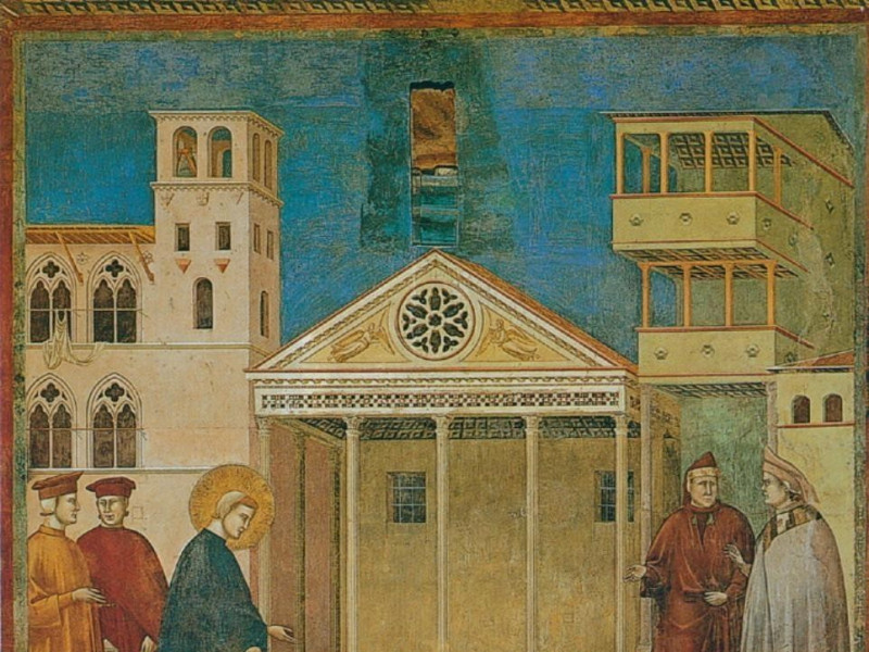 Basilica superiore. Giotto, Francesco onorato jpg; 709 pixels; 736 pixels