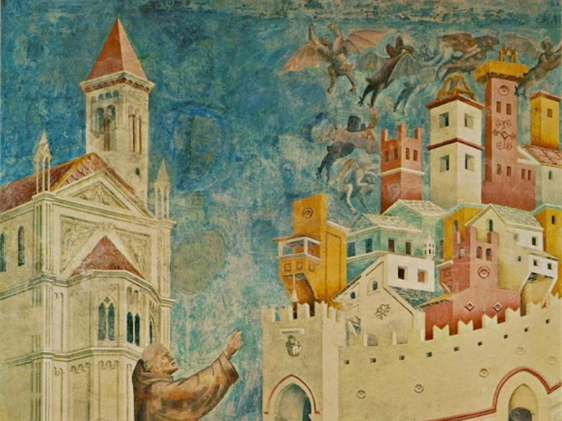 Basilica superiore. Giotto, La cacciata dei d jpg; 583 pixels; 640 pixels