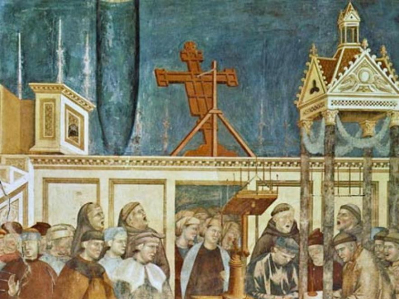 Basilica superiore. Giotto, Il presepio di Gr jpg; 446 pixels; 504 pixels