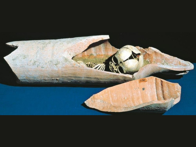 Antiquarium comunale. Sepoltura infantile in  Giorgetti, Alessio; jpg; 768 pixels; 326 pixels Antiquarium comunale. Sepoltura infantile in  Giorgetti, Alessio; jpg; 768 pixels; 326 pixels