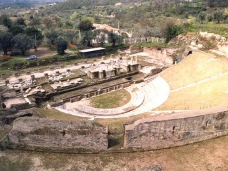 Teatro romano, veduta dall'alto