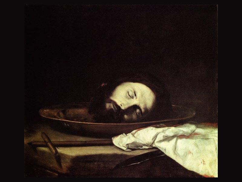 Museo Civico Gaetano Filangieri: Testa del Battista, J. de Ribera