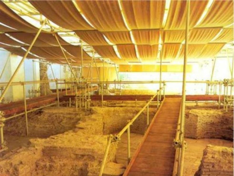 Area archeologica, gli ambienti termali