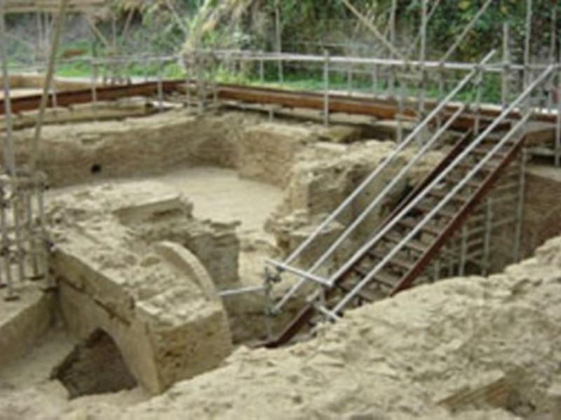 Area archeologica, gli ambienti termali con i