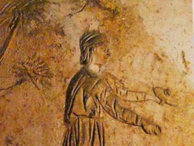 Decorazione in stucco, particolare della deco