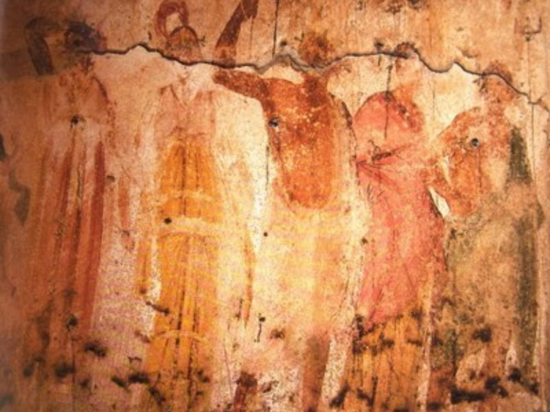 Rione Terra, particolare del larario dei dodi Rione Terra, particolare del larario dei dodi