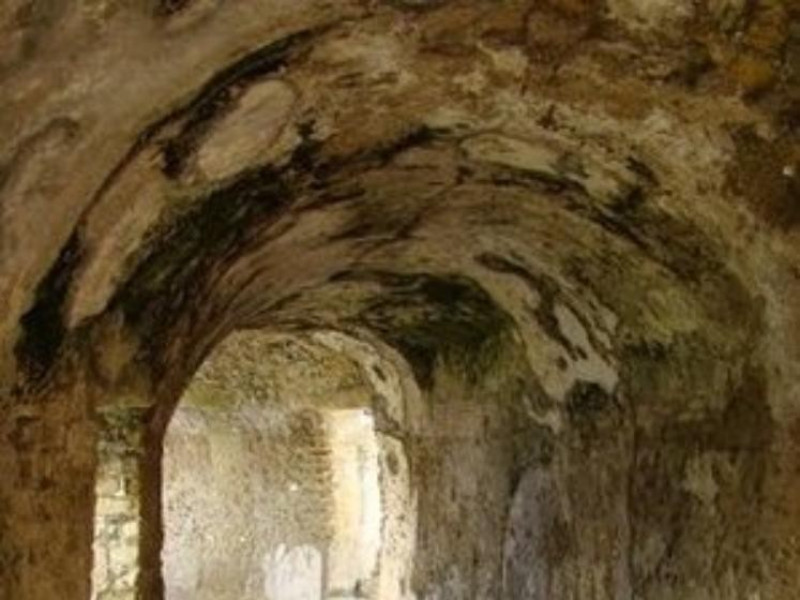 C.d. Tomba di Agrippina, particolare del crip