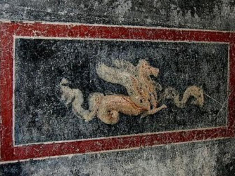 "Secondo Complesso", particolare di una paret