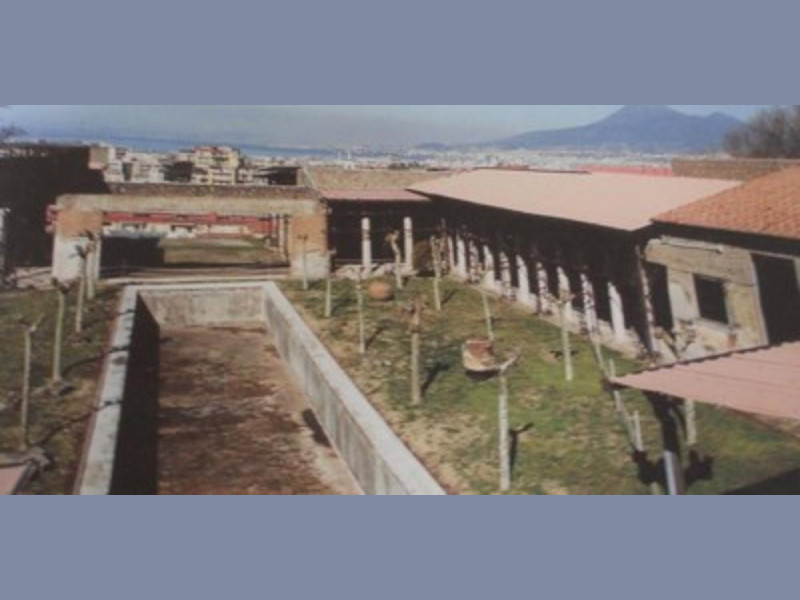 Villa San Marco, particolare dell'area portic