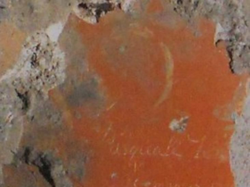 Teatro romano, particolare di un affresco par Teatro romano, particolare di un affresco par