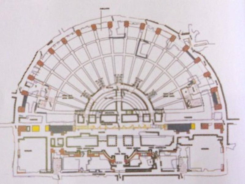 Teatro romano, planimetria Teatro romano, planimetria
