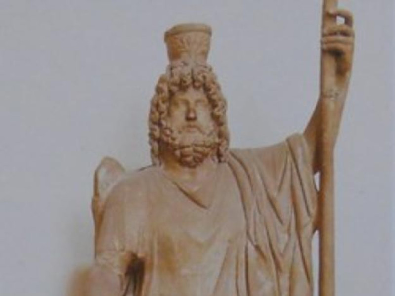 C.d. Tempio di Serapide, statua della divinit