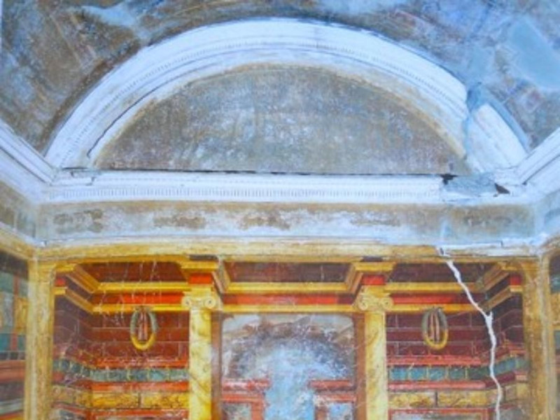 Villa di Poppea, cubicolo decorato in II stil