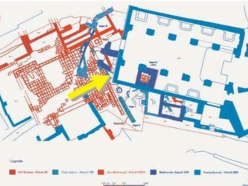 Area archeologica di Conza, planimetria