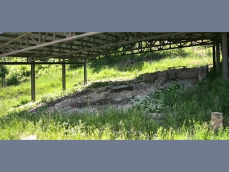 Particolare del tempio italico